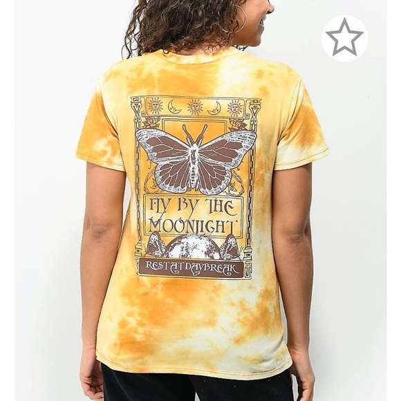 Empyre Tops - Empyre Laynie Moonlight Yellow Tie Dye T-Shirt, Size Medium, NWT